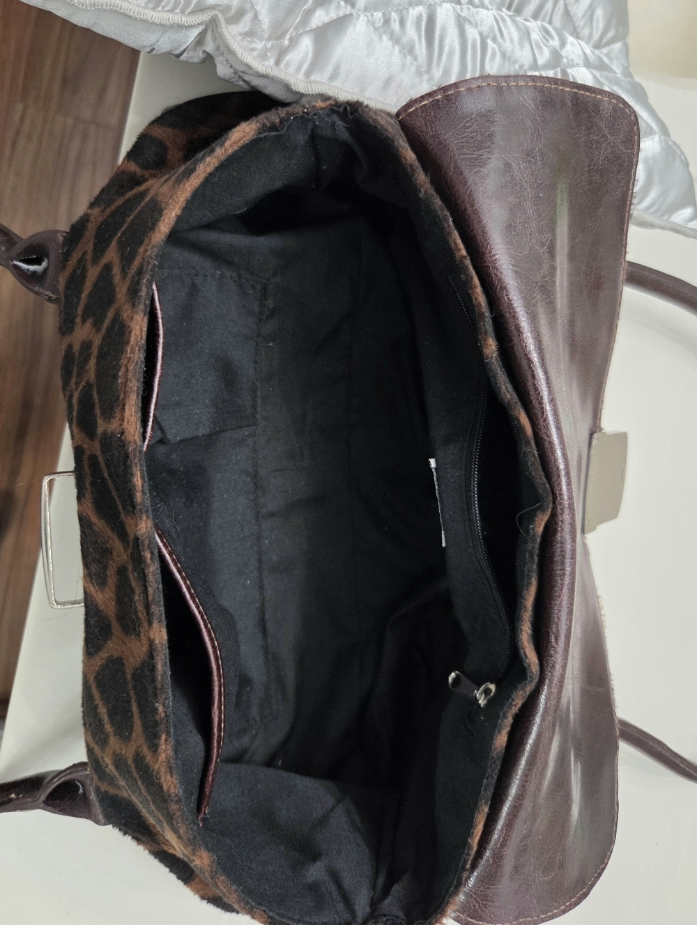 Brown Animal Print Shoulder Bag - Picture 10 of 11